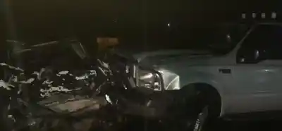 Choque en la Vieja Ruta 38: Camioneta y Auto impactaron en el Paso de Los Soria