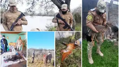 Armas, fauna y detenidos: los resultados de los operativos rurales en Entre Ríos que sorprendieron a todos