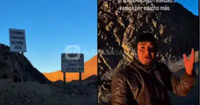 Cruzó un cerro de 5.000 metros para llevarles un televisor a sus alumnos en el Mundial