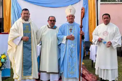 En medio de las fiestas patronales, el obispo Canecin sumó un nuevo diácono al Santuario de Santa Lucía