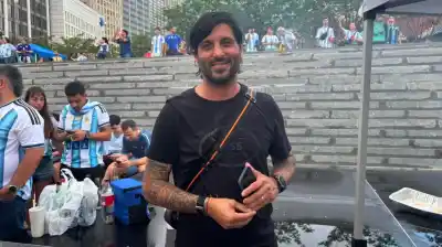 Apareció el "Chori" Domínguez en el banderazo argentino en Atlanta y largó un pálpito que paraliza a los hinchas
