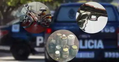 Siete allanamientos en Tupungato: recuperaron bicicletas y secuestraron droga y un arma