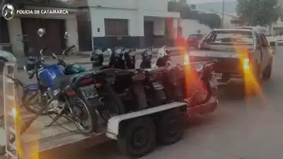 Operativo relámpago en el Valle Central: 13 motos secuestradas y cuatro detenidos