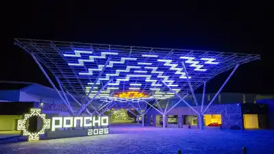Poncho 2026: el secreto visual que esconden la pérgola y los pabellones