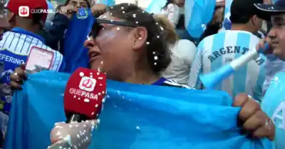Entre lágrimas y desahogo: la frase de una salteña que estalló tras el triunfo argentino