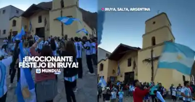 La postal que emociona a todos: así celebró Iruya el pase de Argentina a la final