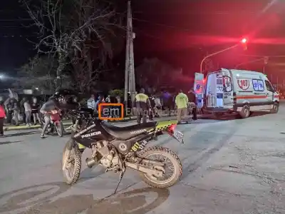 Cruzó la calle corriendo y lo atropelló una moto en Monteros