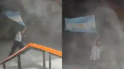 A 20 grados bajo cero y sin abrigo: el festejo viral de un maestro en la Antártida que emocionó a todos