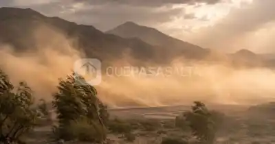 Alerta en Salta: ráfagas de hasta 100 km/h y riesgo de incendio por el viento Zonda