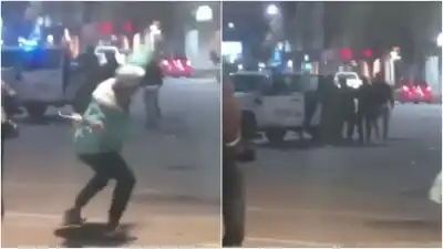 Festejos que terminaron mal: un cuchillo, un policía herido y dos detenidos en 9 de Julio
