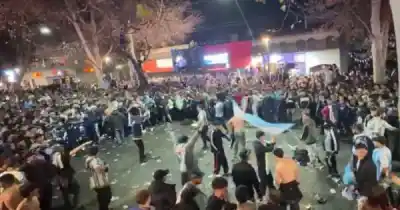 Festejos que terminaron en caos: peleas y armas blancas en la Arístides Villanueva