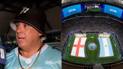 Sin entrada y con un bebé prestado: la insólita maniobra de un hincha argentino para colarse en el Argentina-Inglaterra