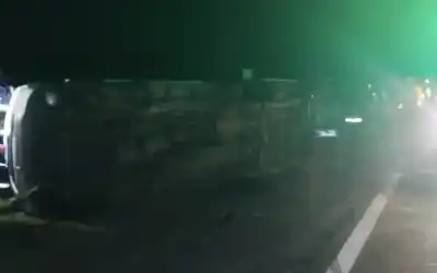 Vuelco en la Ruta 38: Dos Heridos al Descontrolarse un Utilitario que Era Remolcado