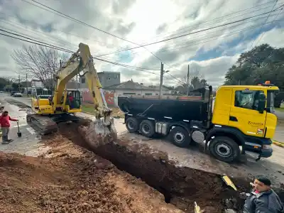 Obra clave en José Mármol: buscan terminar con los anegamientos en más de diez hectáreas