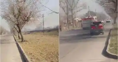 El humo ya se ve desde varios puntos: bomberos luchan contra el fuego en zona sur y hay barrios en alerta