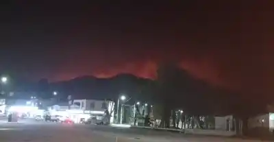 Con baldes y trapos: la desesperada lucha de vecinos de Estancia Grande contra el fuego
