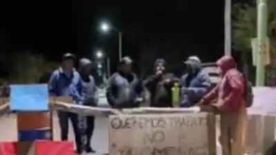 Cortan la Ruta 40 en Catamarca y muestran un cartel que incomoda a las autoridades