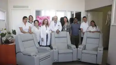 Tres nuevos sillones para la lucha contra el cáncer en Tucumán