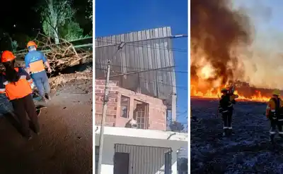 Viento zonda arrasó Jujuy: techos volados, postes caídos y un herido