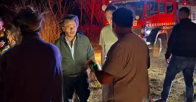 El gobernador Sáenz en la primera línea del incendio: ¿qué encontró en la Ruta 36?