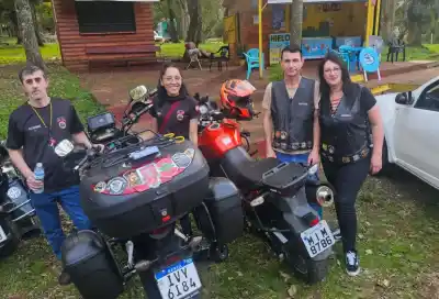 Llegaron de Europa y cruzaron Sudamérica: el motoencuentro que paralizó Jardín América
