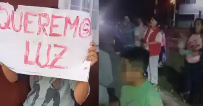Hartos de los cortes y el mal servicio de Ejesa, vecinos se manifestaron pidiendo respuestas
