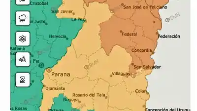 El norte entrerriano bajo alerta naranja: ¿qué departamentos están en riesgo?