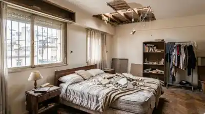 Dormía cuando el techo se le vino abajo: la millonaria indemnización que deberán pagar los vecinos