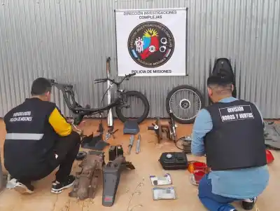 Siguió el rastro de una moto robada y dio con un desarmadero ilegal en Posadas