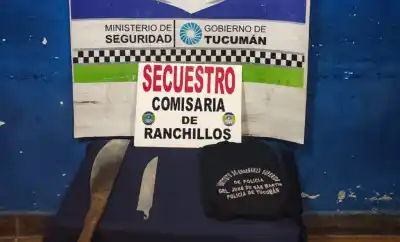 Allanamiento en Ranchillos: secuestraron un machete y una remera con insignias policiales