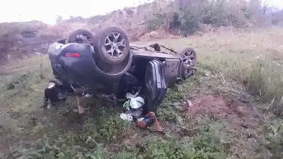 Vuelco en Huasa Pampa Sud: Un milagro en el segundo puente
