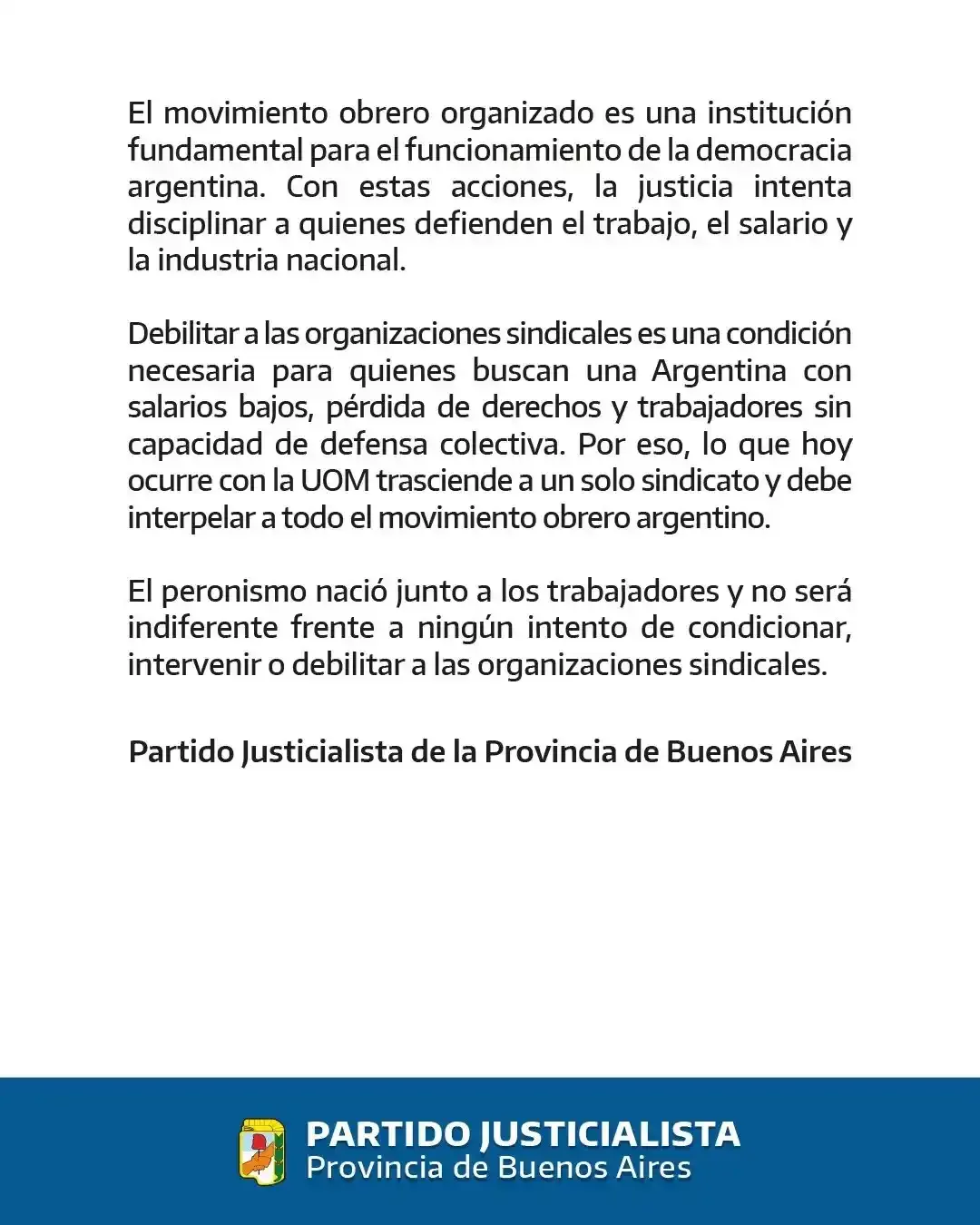 Comunicado PJ