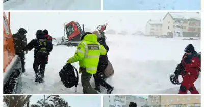 Rescataron a 30 personas aisladas por la nieve en Alta Montaña: el insólito vehículo que usaron