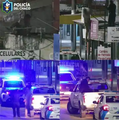Merodeaba por los techos de un local y las cámaras lo detectaron: cayó cuando intentaba huir
