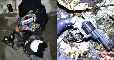Asaltaron un kiosco a punta de pistola y lo que encontraron después los dejó esposados
