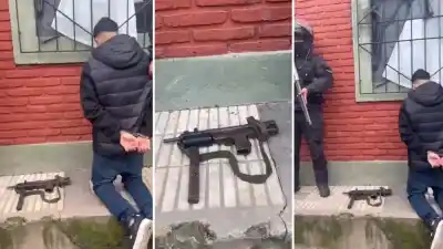 Lo encontraron con un subfusil de guerra en la calle y la Justicia lo mandó a su casa