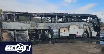 El momento de terror en la Ruta 38: un colectivo se incendió y 40 pasajeros vivieron pesadilla