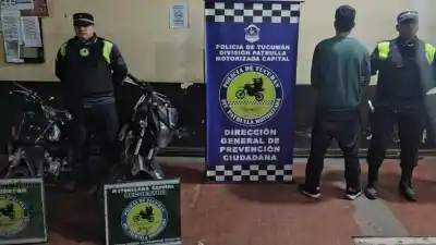 Le robaron la moto a un menor y la policía lo atrapó en cuestión de minutos