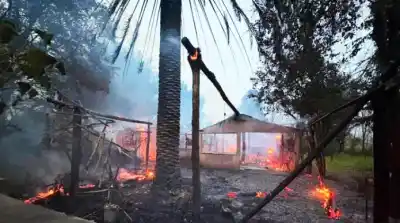 Las llamas la atraparon: murió una octogenaria en el incendio de su casa en Simoca