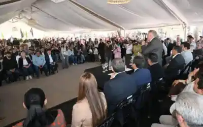 El mensaje político de Jaldo en la inauguración de un barrio en Río Seco