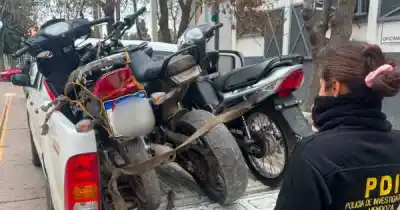 Cayeron tres motos robadas en Palmira y desmantelaron un aguantadero