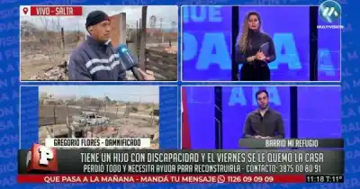 Perdió su casa y todas sus pertenencias en los incendios: "Fue horrible ver cómo se quemaba todo"
