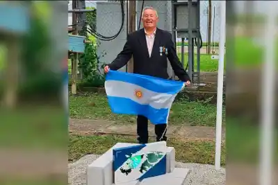 El Solar despide a su veterano de Malvinas: duelo institucional y bandera a media asta