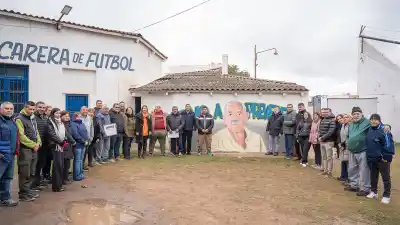 El mural y la sala de primeros auxilios que inauguró la Liga Chacarera en su 93° aniversario