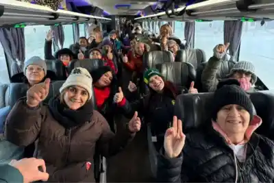 Partieron los colonos adultos hacia Río Turbio: la iniciativa que emocionó a los vecinos