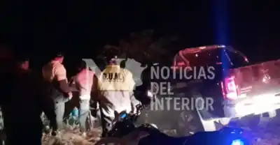 Delegada Comunal chocó contra un caballo en la Ruta 308