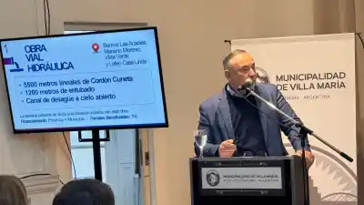Villa María: anuncian un megaproyecto de desagües que abarcará 20 barrios