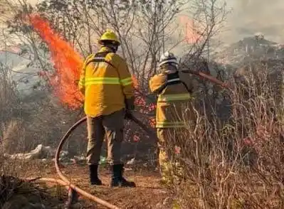 Incendio en el basural de La Cumbre: aseguran que fue intencional y ya toman medidas