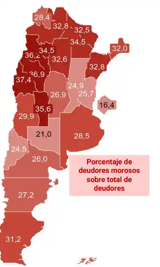 Preocupante ranking: San Luis es la segunda provincia con más deudores morosos del país