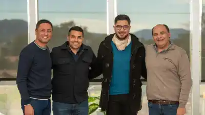 El único catamarqueño que hará un doctorado en Brasil: Saadi lo recibió en el Nodo